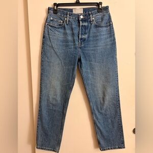 Everlane The 90s Cheeky Jean Straight Leg Denim Organic Cotton Size 27s